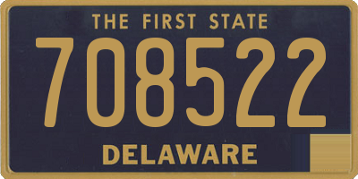 DE license plate 708522