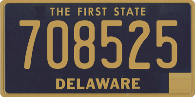 DE license plate 708525