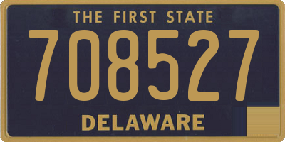 DE license plate 708527