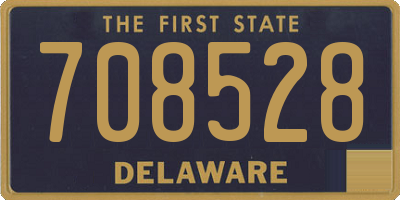 DE license plate 708528