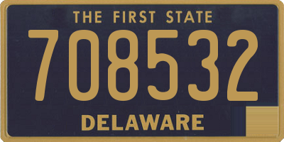 DE license plate 708532