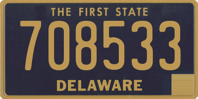 DE license plate 708533