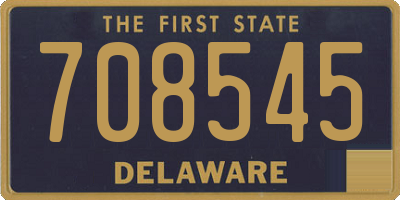 DE license plate 708545