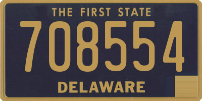 DE license plate 708554