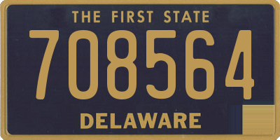 DE license plate 708564
