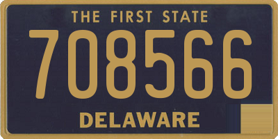 DE license plate 708566