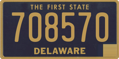 DE license plate 708570