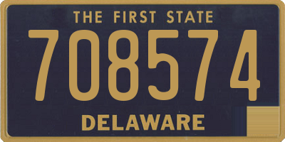 DE license plate 708574