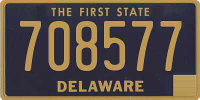 DE license plate 708577