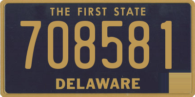 DE license plate 708581
