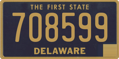 DE license plate 708599