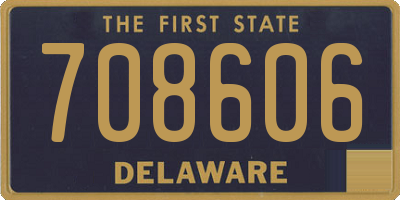 DE license plate 708606