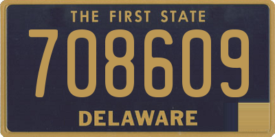 DE license plate 708609