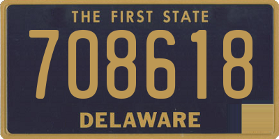DE license plate 708618
