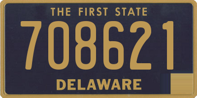 DE license plate 708621
