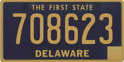 DE license plate 708623