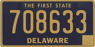 DE license plate 708633