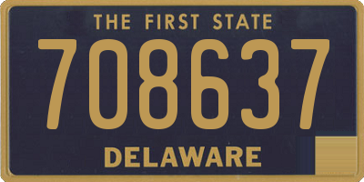 DE license plate 708637
