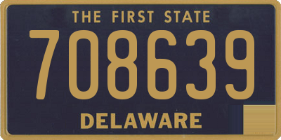 DE license plate 708639