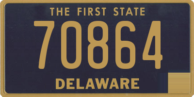 DE license plate 70864