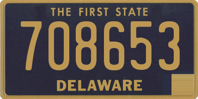 DE license plate 708653
