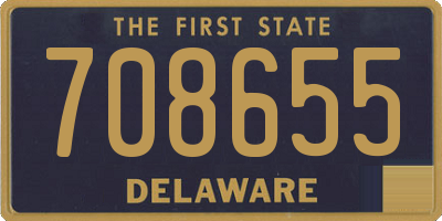 DE license plate 708655