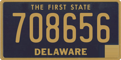 DE license plate 708656
