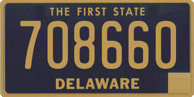 DE license plate 708660