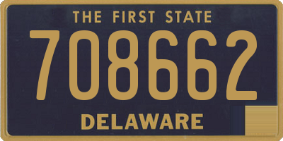 DE license plate 708662