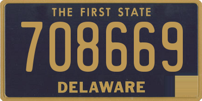 DE license plate 708669