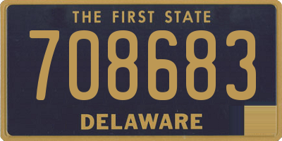 DE license plate 708683