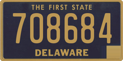 DE license plate 708684