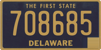 DE license plate 708685