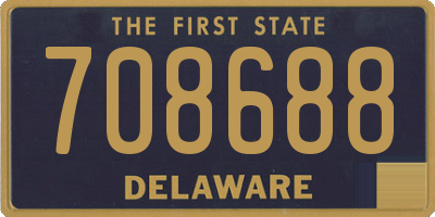 DE license plate 708688
