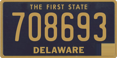 DE license plate 708693