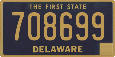 DE license plate 708699