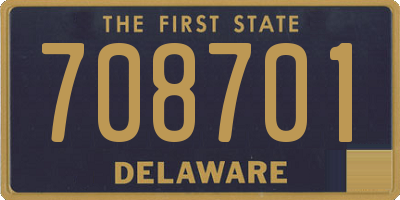 DE license plate 708701