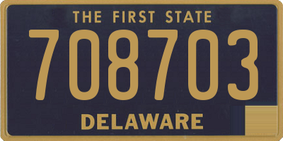 DE license plate 708703