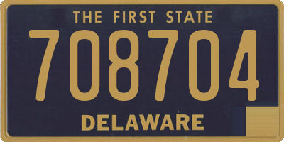 DE license plate 708704