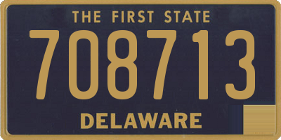 DE license plate 708713