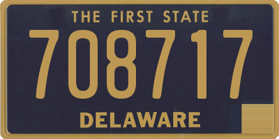 DE license plate 708717