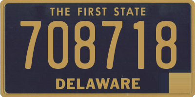 DE license plate 708718