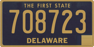 DE license plate 708723
