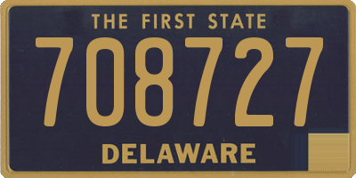 DE license plate 708727