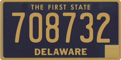 DE license plate 708732