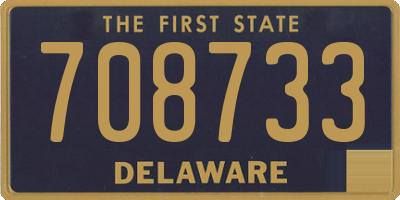 DE license plate 708733