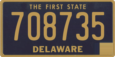 DE license plate 708735