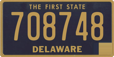 DE license plate 708748