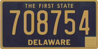 DE license plate 708754