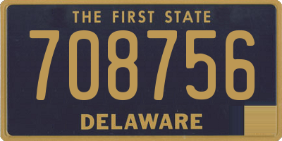 DE license plate 708756